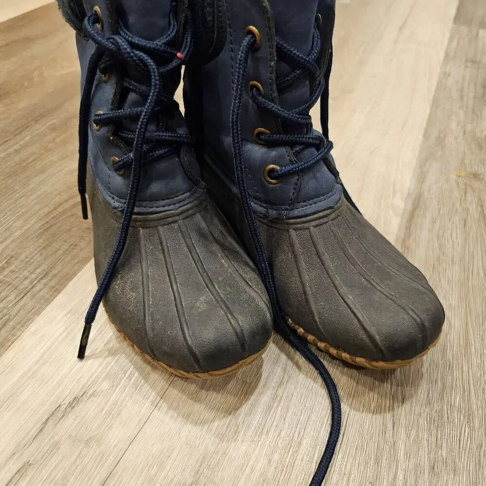 Kids Boots Toddler 13 Navy Blue Waterproof - Picture 2 of 6